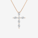 Asscher Halo Lab Grown Diamond Pendant Necklace in 14K Yellow Gold test