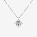 Platinum Round Solitaire Lab Grown Diamond Pendant Necklace