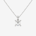 Asscher Solitaire Lab Grown Diamond Pendant Necklace in Platinum